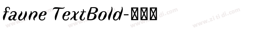 faune TextBold字体转换